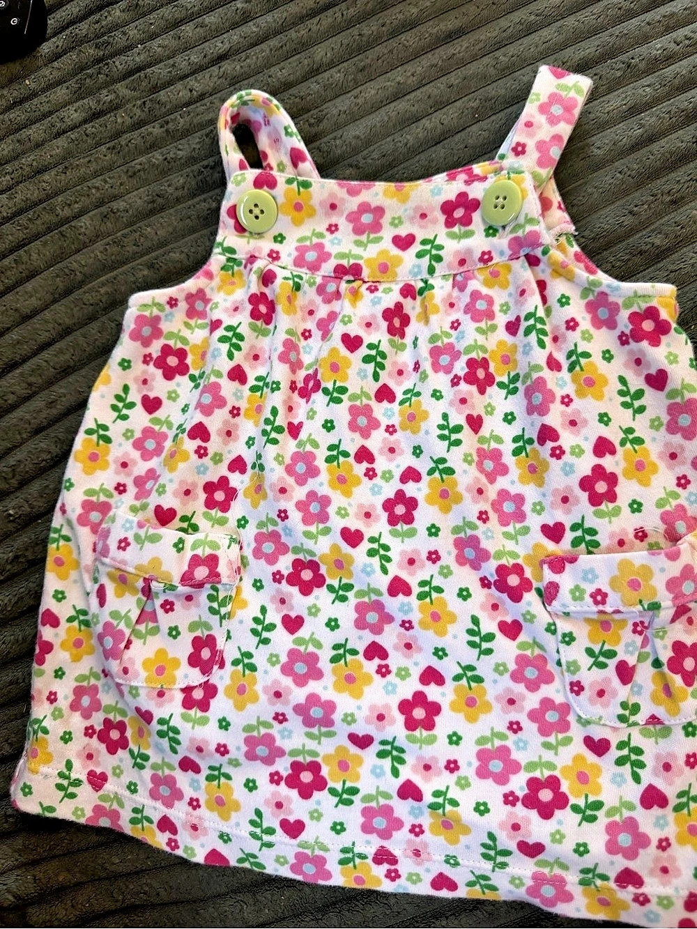 Vintage Carter's Baby Floral Dress Baby 6M